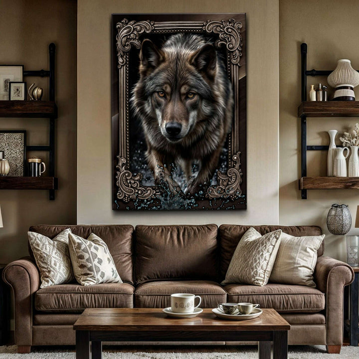 3D Wolf Wall Art II