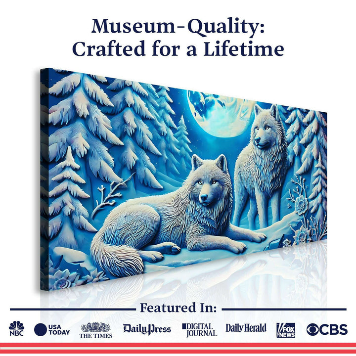 3D Wolves Wall Art V