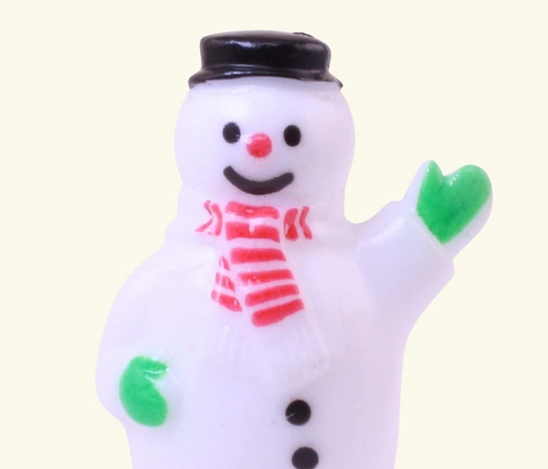 Vintage-Style Hand-Painted Miniature Snowman Figure