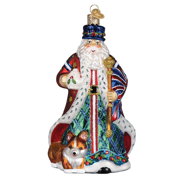 United Kingdom Santa Ornament