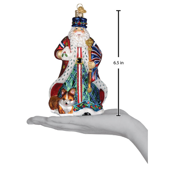 United Kingdom Santa Ornament