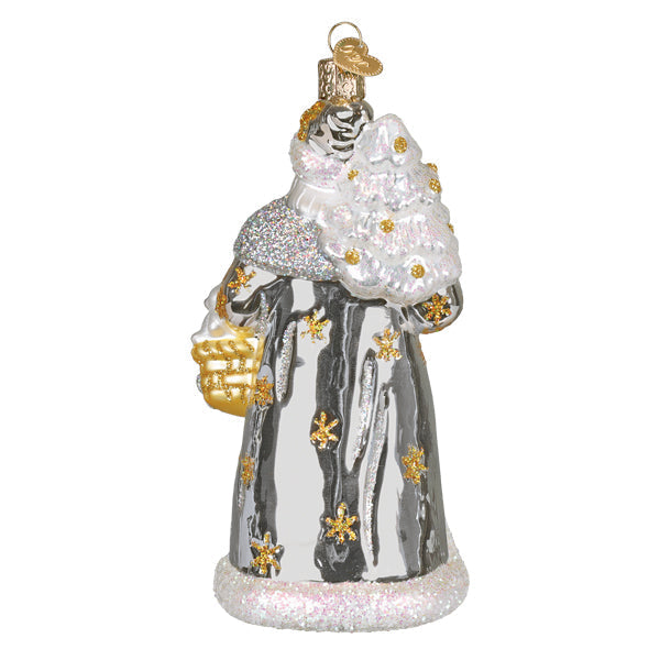 Sterling Santa Ornament