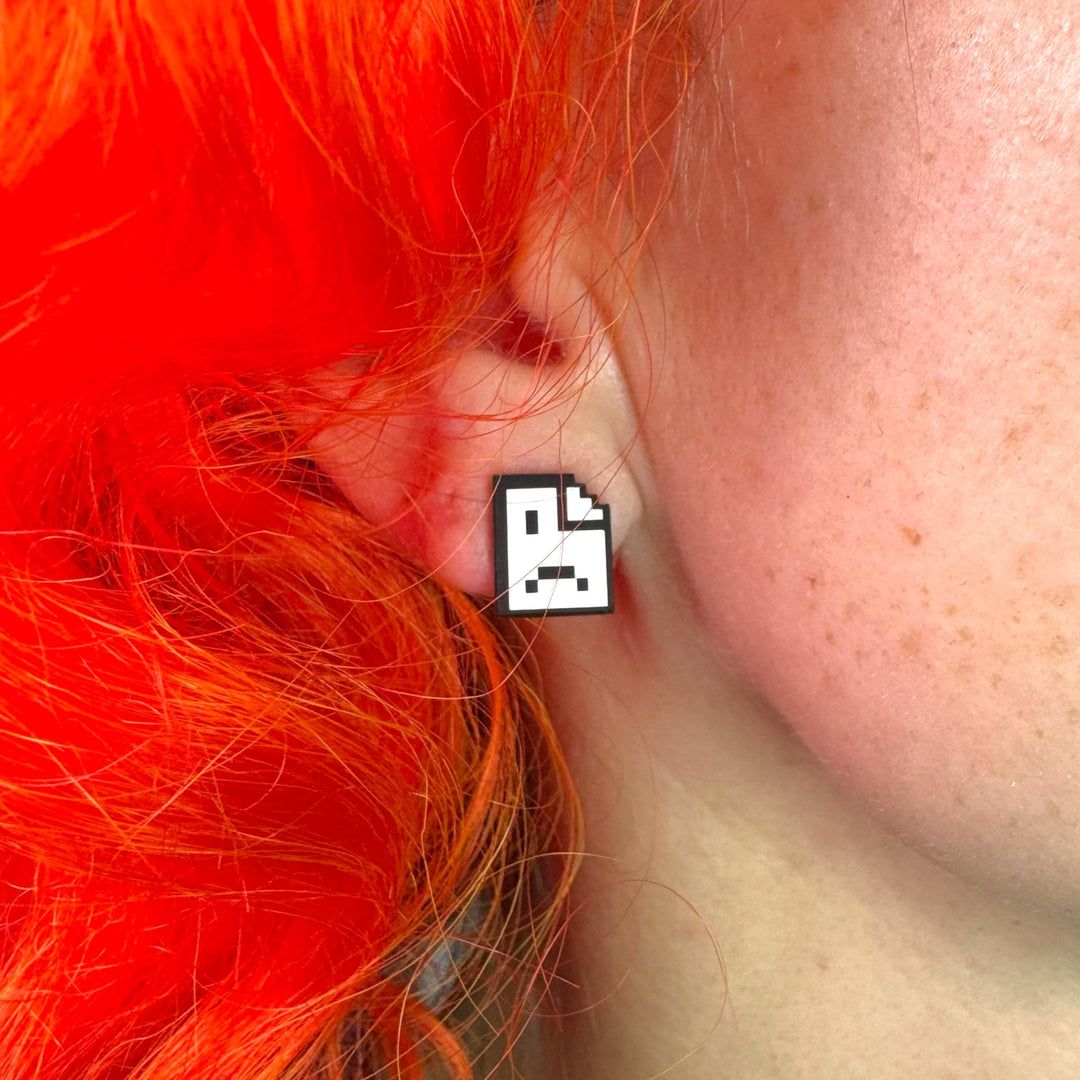 LAST CHANCE! 404 Page Not Found Earrings - Perfect for computer geeks, nerds, gamers, and engineers