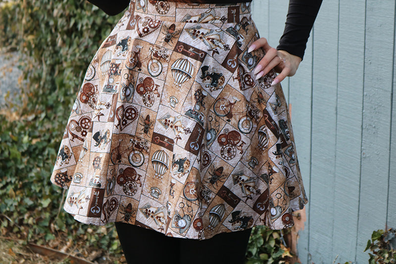 Steampunk Skater Skirt - Small only
