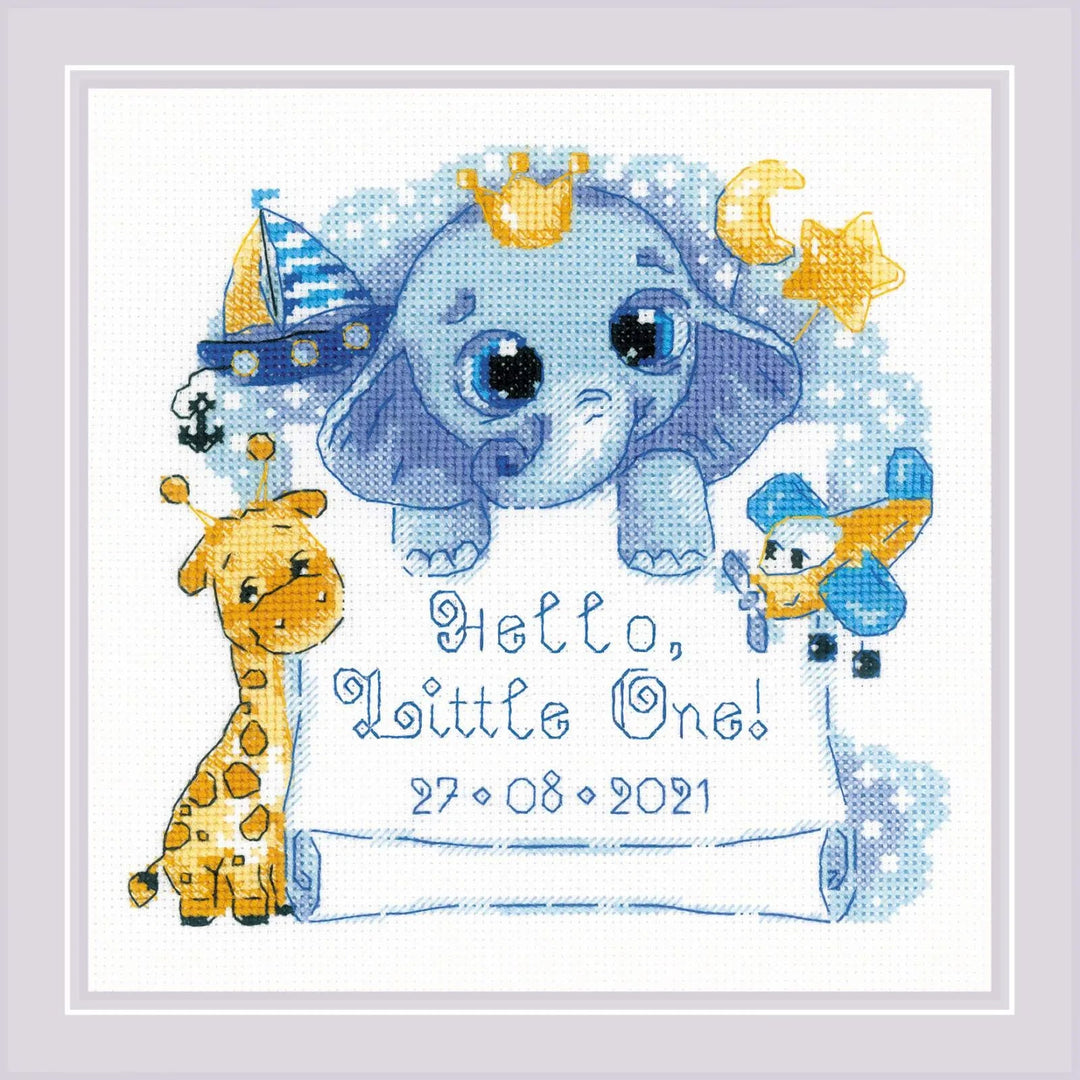 Hello, Little One! (for boy)¬¨¬®‚Äö√Ñ‚Ä† R1935 Counted Cross Stitch Kit