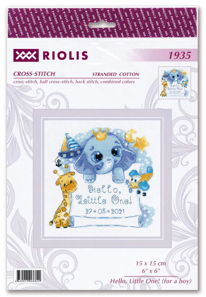 Hello, Little One! (for boy)¬¨¬®‚Äö√Ñ‚Ä† R1935 Counted Cross Stitch Kit
