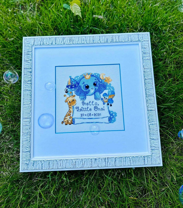 Hello, Little One! (for boy)¬¨¬®‚Äö√Ñ‚Ä† R1935 Counted Cross Stitch Kit