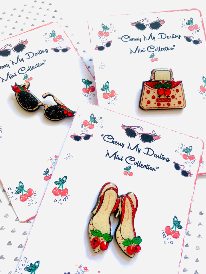 Retro 50s Sunglasses Pin by Rosie Rose Parker