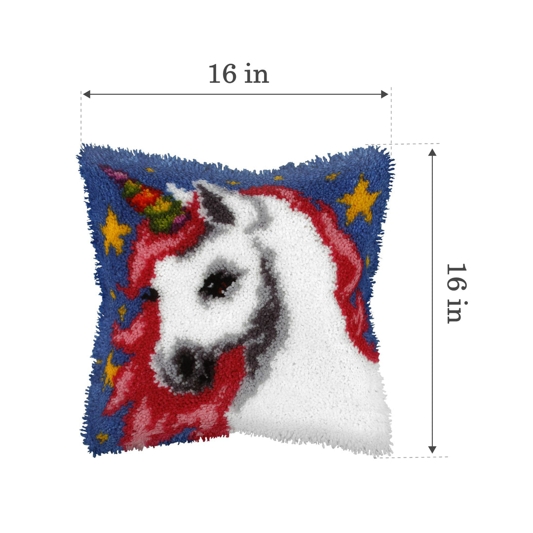 Latch hook cushion kit "Unicorn" 4119