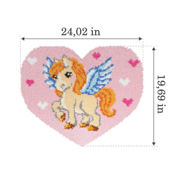 Latch hook rug kit "Pegasus" 4171