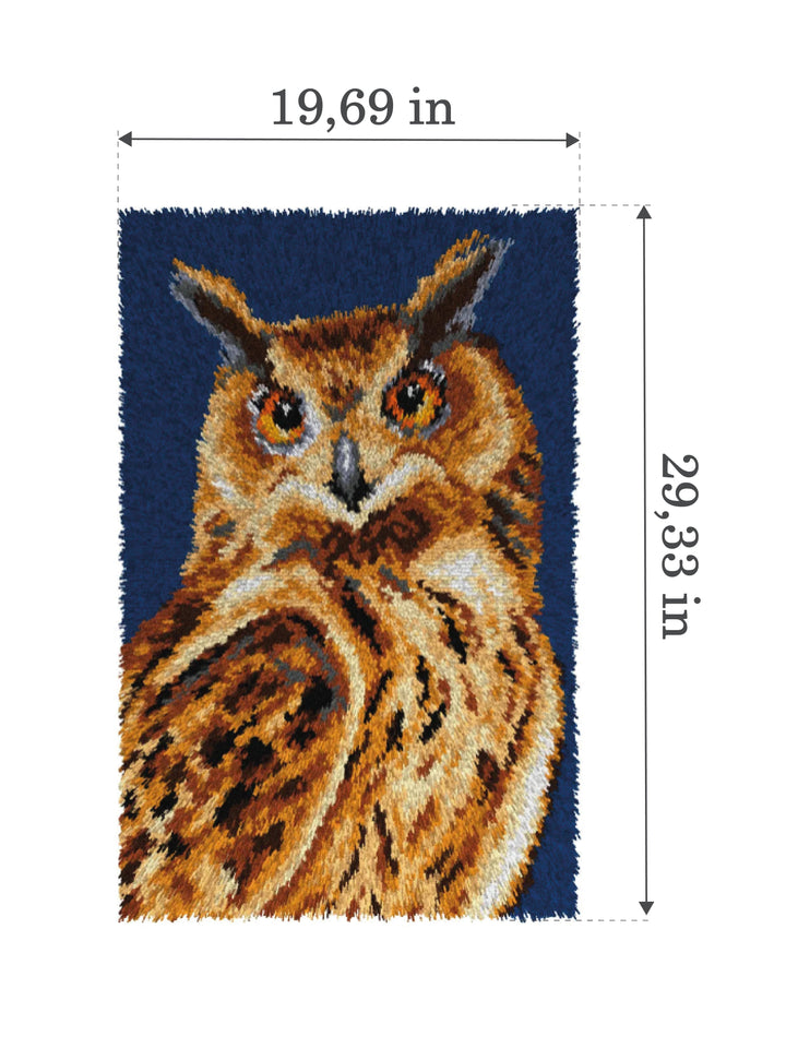 Latch hook rug kit "Owl" 4237