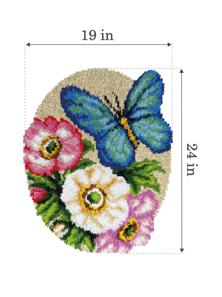 Latch hook rug kit "Butterfly" 4238