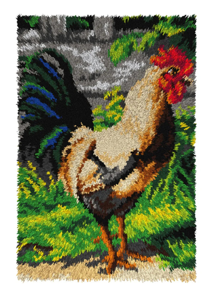 Latch hook rug kit "Rooster" 4242