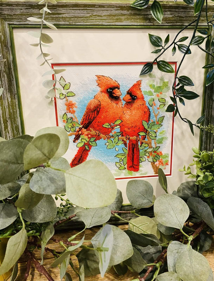 Red Cardinals R2096 Counted Cross Stitch Kit
