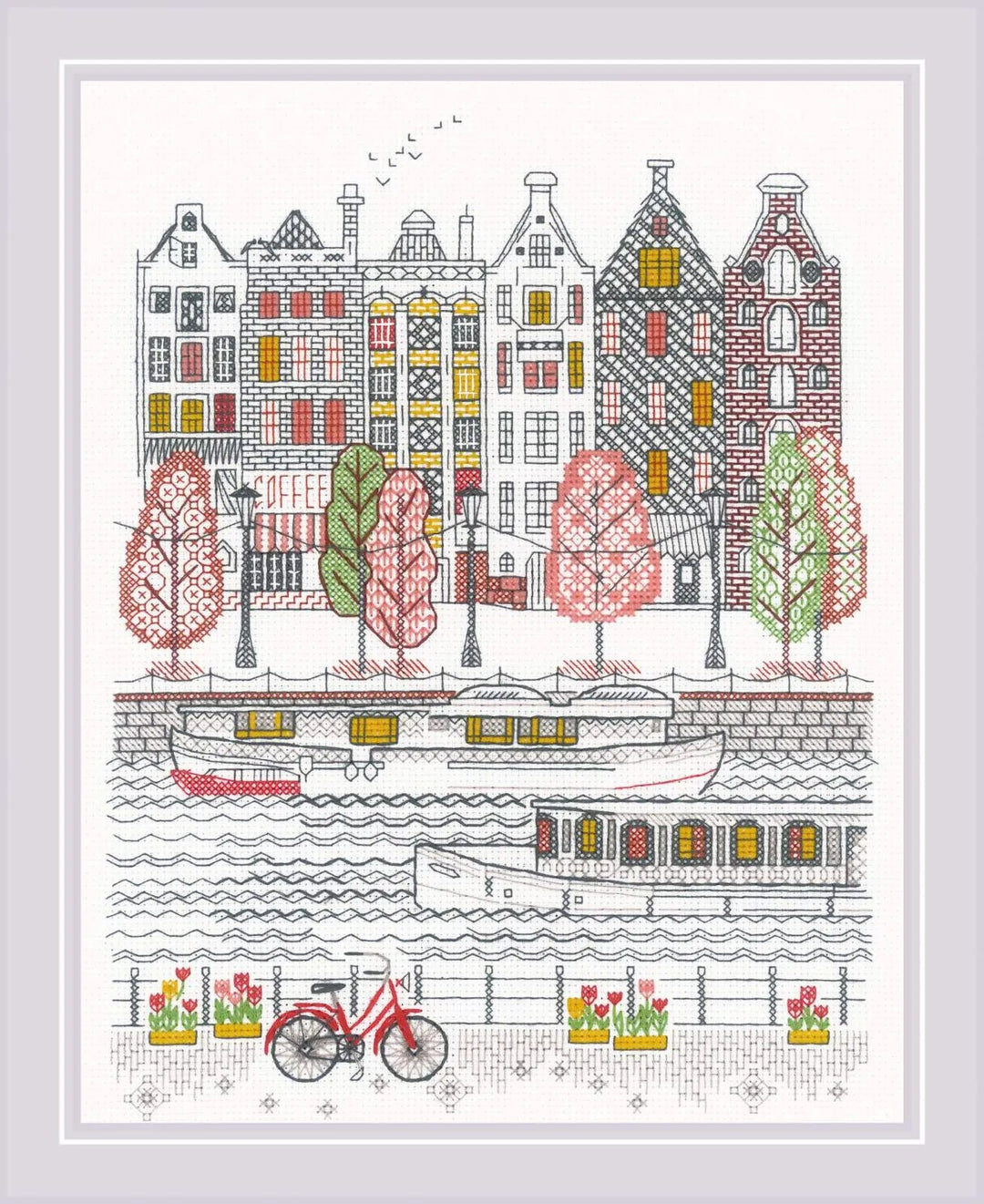 City on Water R2051 Counted Cross Stitch Kit