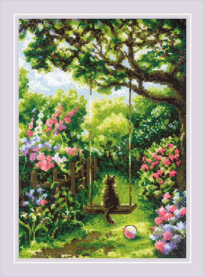 Garden Swing R2114 Counted Cross Stitch Kit