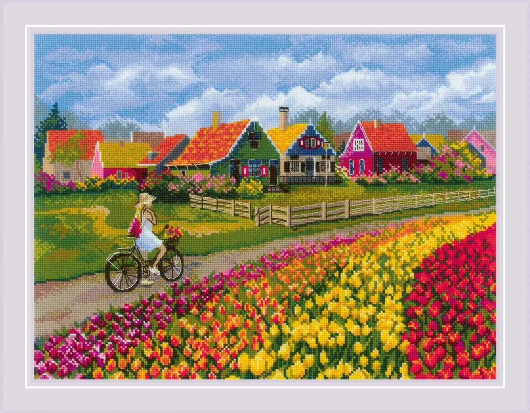 Tulip Field R2148 Counted Cross Stitch Kit