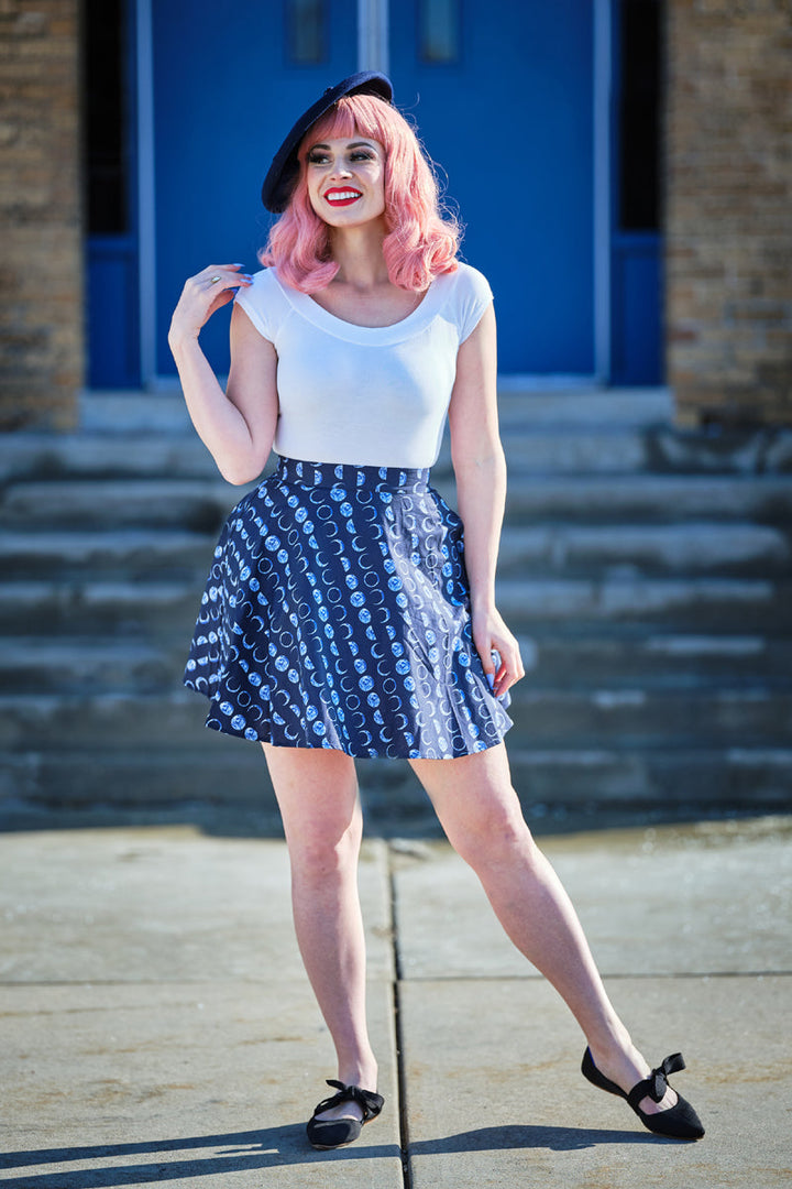 Let's Phase It Skater Skirt - Plus Sizes only