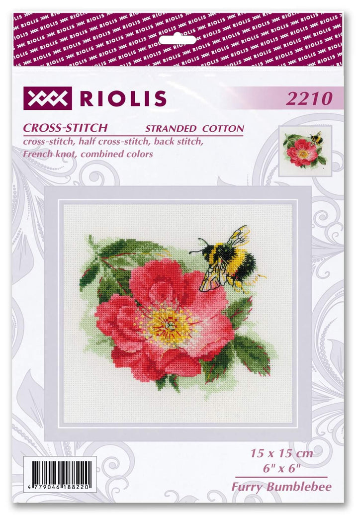 Furry Bumblebee R2210 Counted Cross Stitch Kit