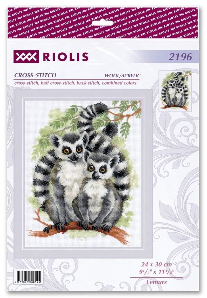 Lemurs R2196 Counted Cross Stitch Kit