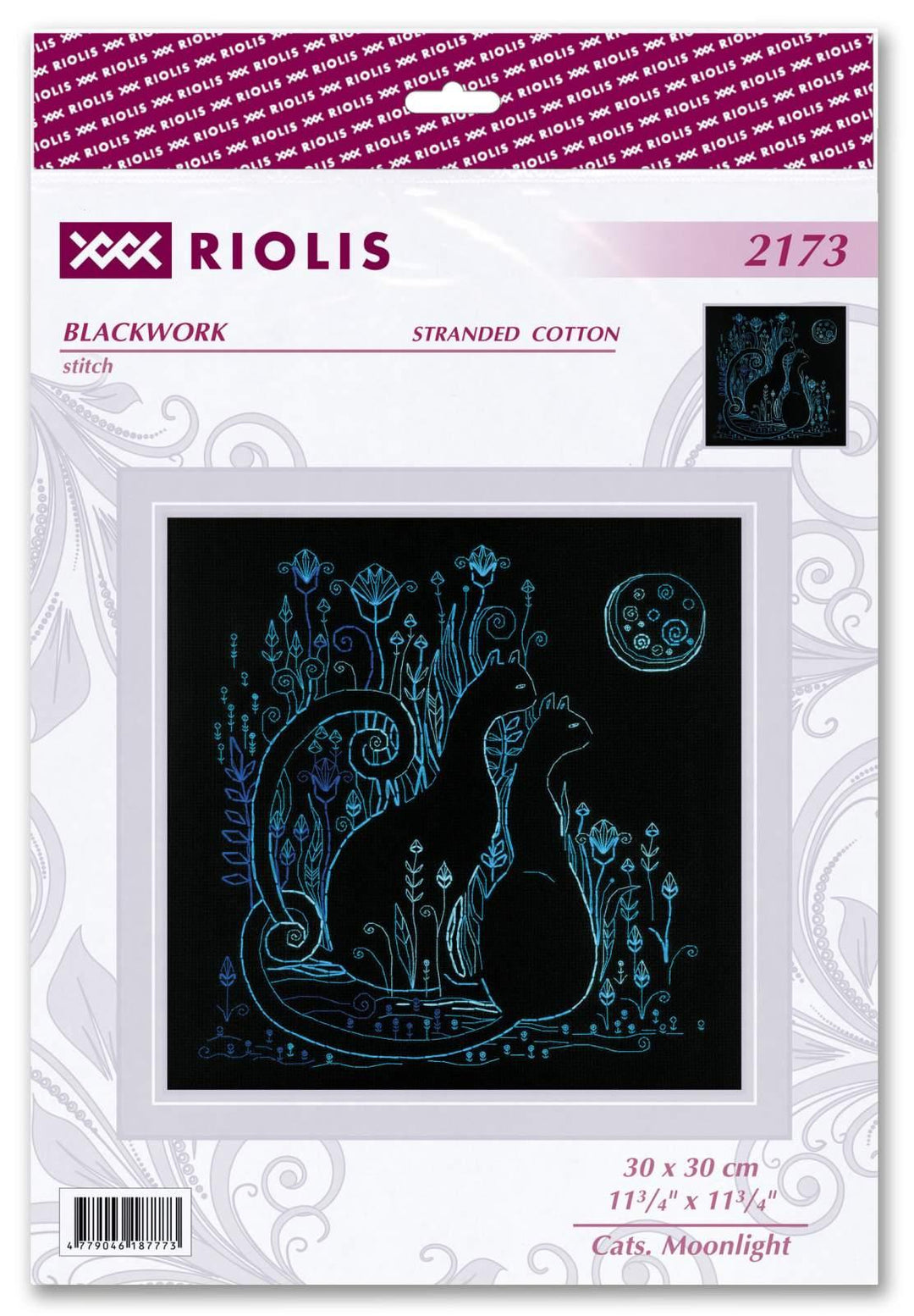 Cats. Moonlight R2173 Counted Cross Stitch Kit
