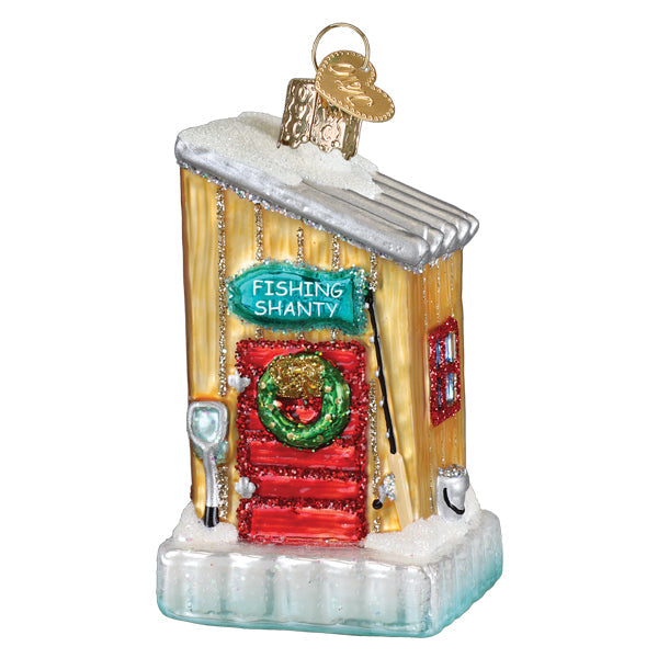 Ice Fishing Shanty Ornament
