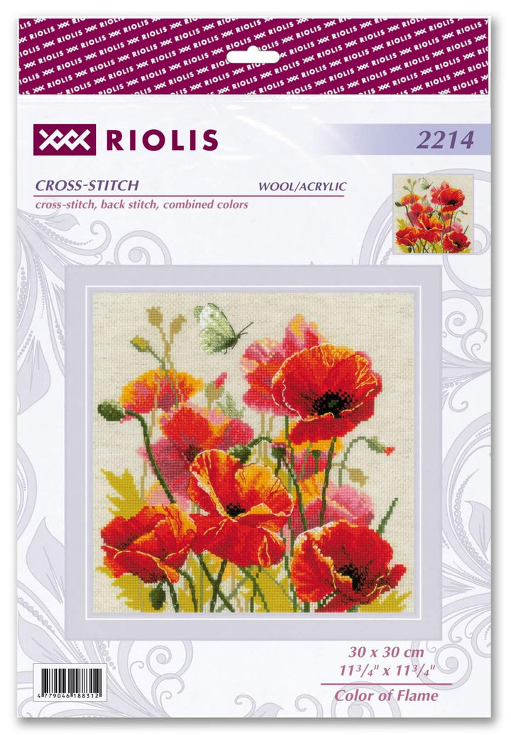 Color of Flame R2214 Counted Cross Stitch Kit