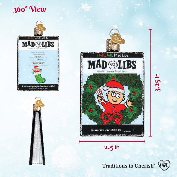 Holly, Jolly Mad Libs Ornament