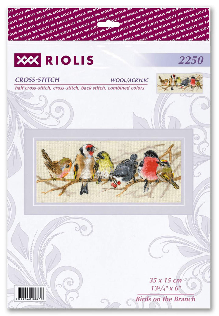 Birds on the Branch R2250 Counted Cross Stitch Kit