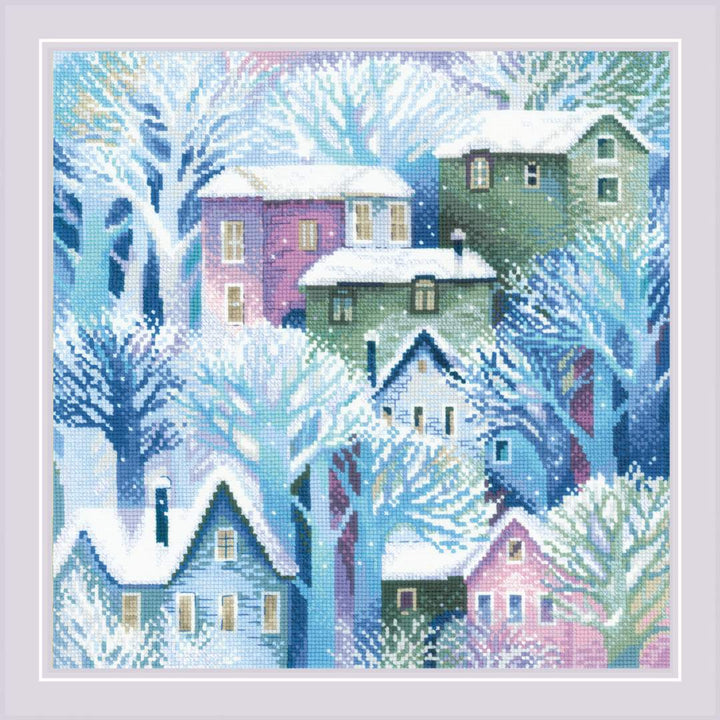Panel/Cushion Town R2247 Counted Cross Stitch Kit