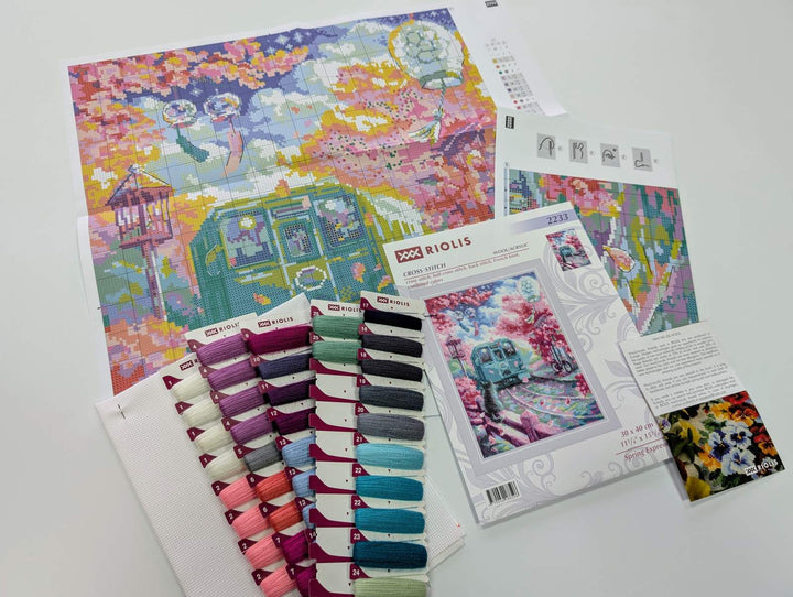 Spring Express R2233 Counted Cross Stitch Kit