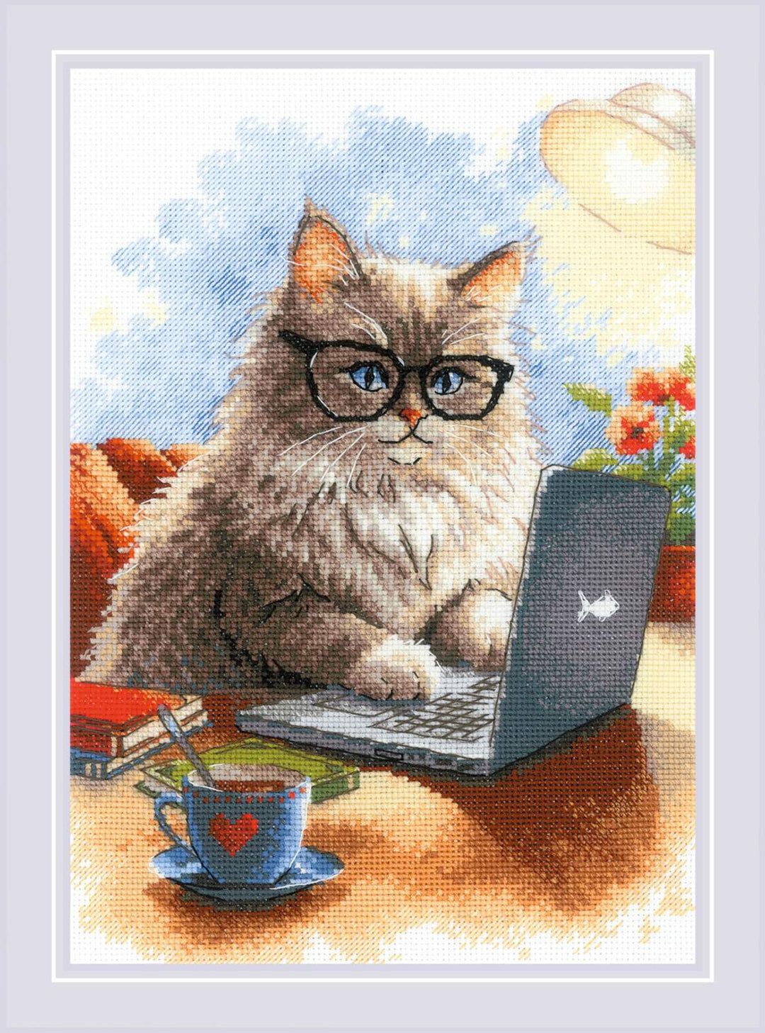 Writer of Meowmoirs R2263 Counted Cross Stitch Kit