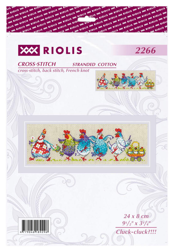 Cluck-cluck?!!! R2266 Counted Cross Stitch Kit