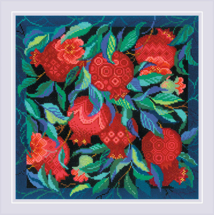 Panel/Cushion Pomegranate Garden R2269 Counted Cross Stitch Kit