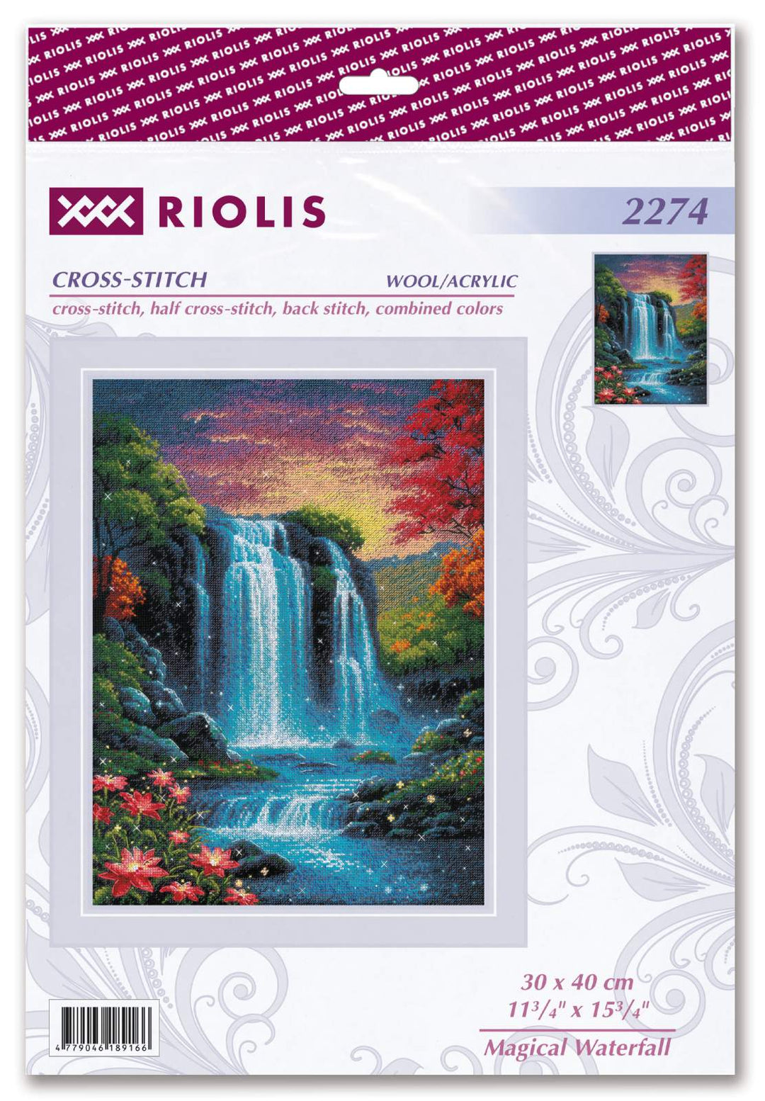 Magical Waterfall  R2274 Counted Cross Stitch Kit