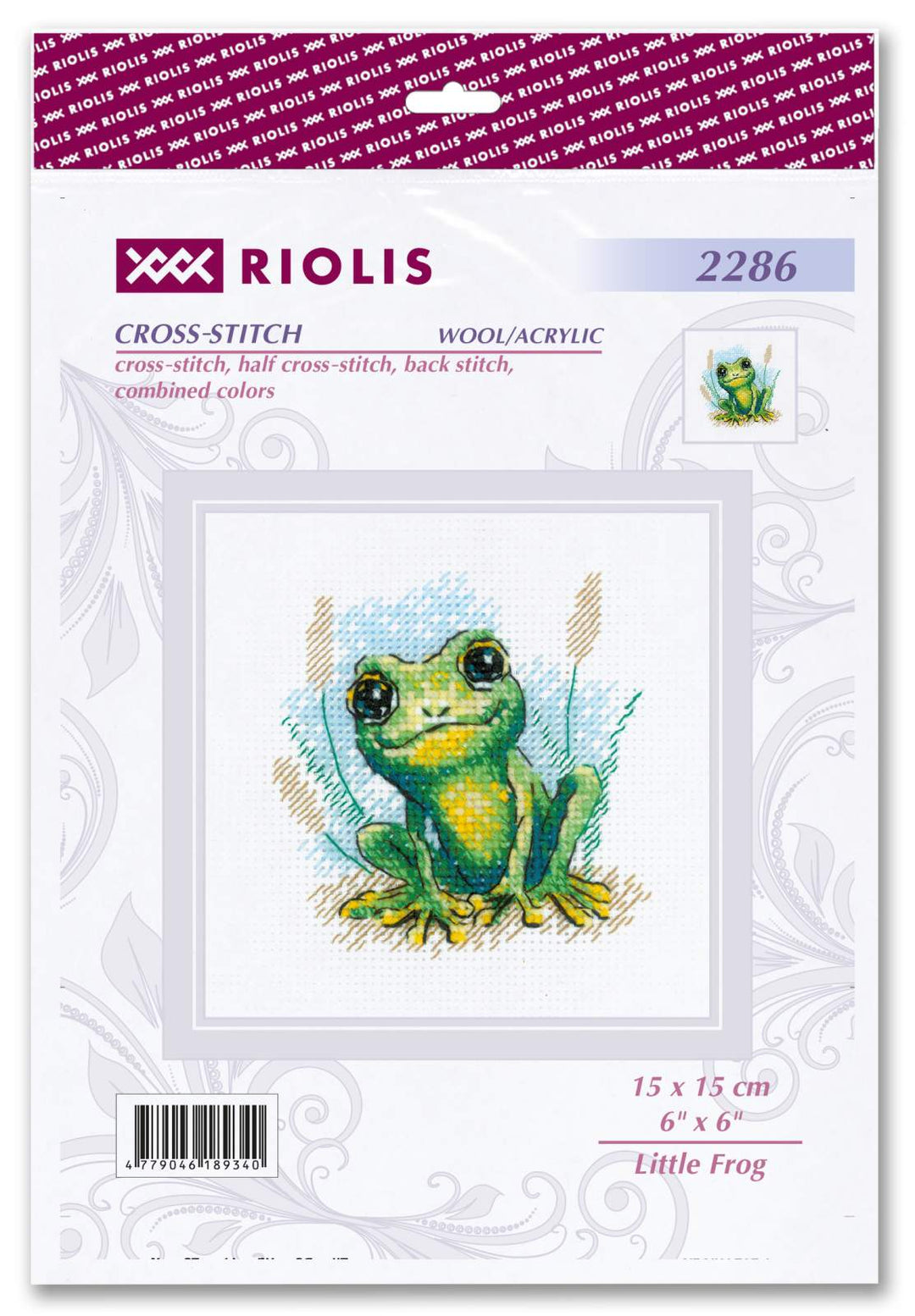 Little Frog¬† R2286 Counted Cross Stitch Kit