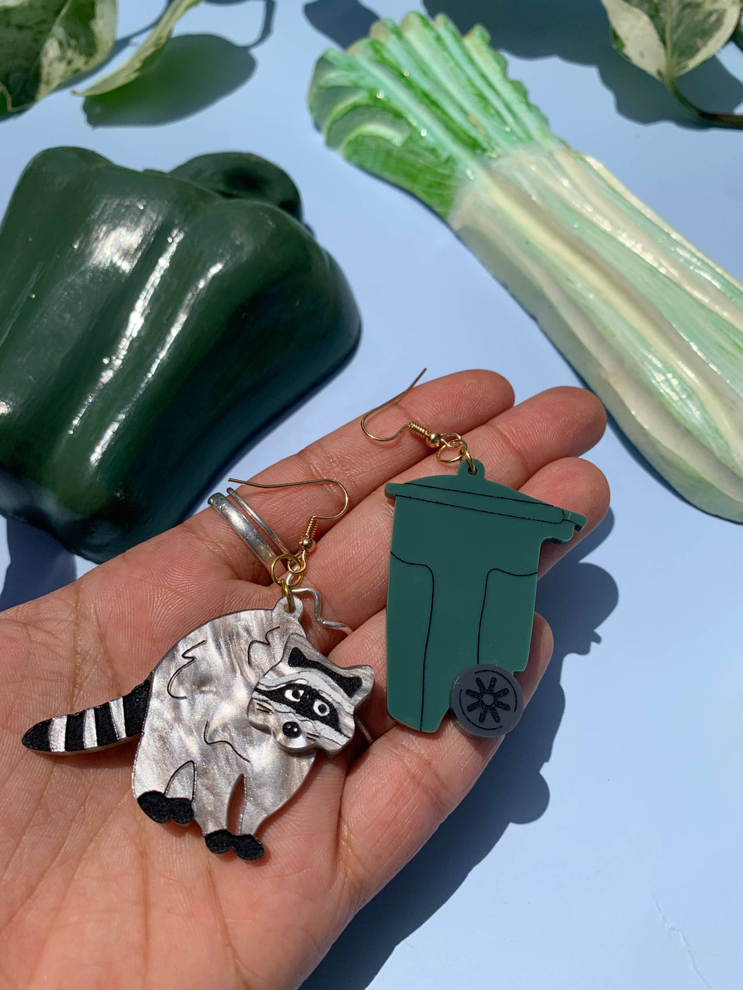 Trash Panda Acrylic Earrings