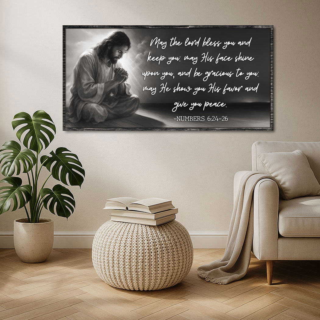 Numbers 6:24-26 - May The Lord Bless You Faith Sign II