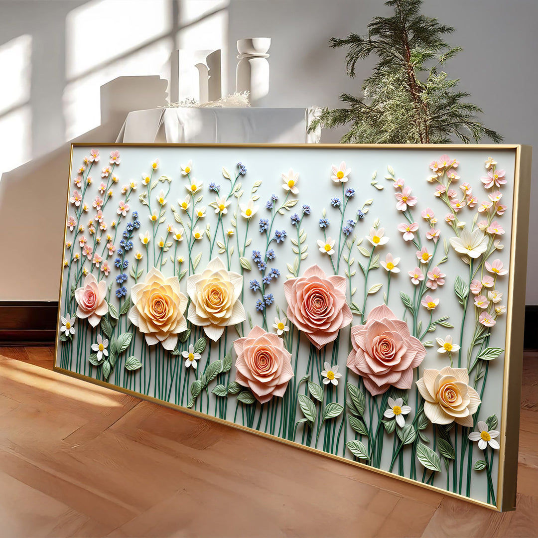 Garden Rhapsody Impasto Wall Art