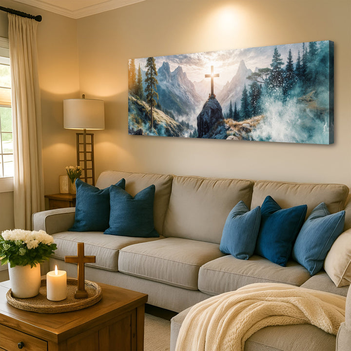 Cross On A Hill Faith Wall Art II