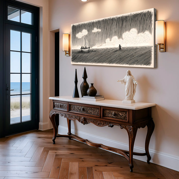 Jesus Walking On Water Faith Wall Art V