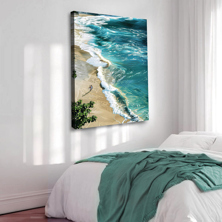 Beachfront Painting Coastal Wall Art II