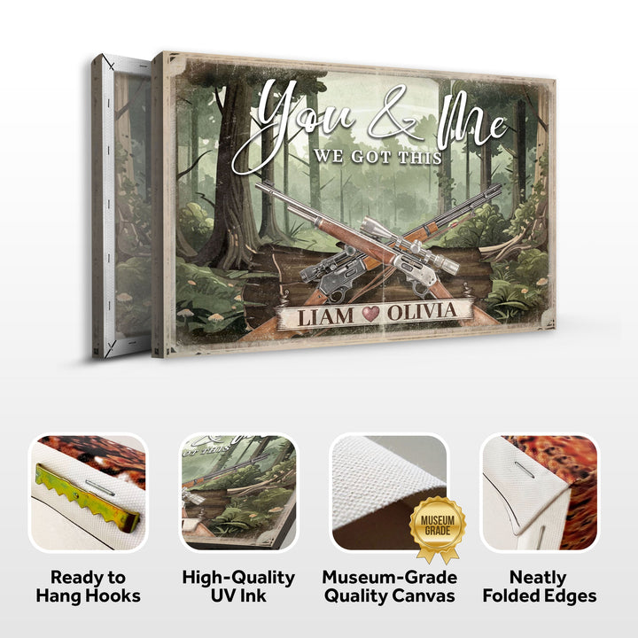 Gun Themed We Got This Couple Sign