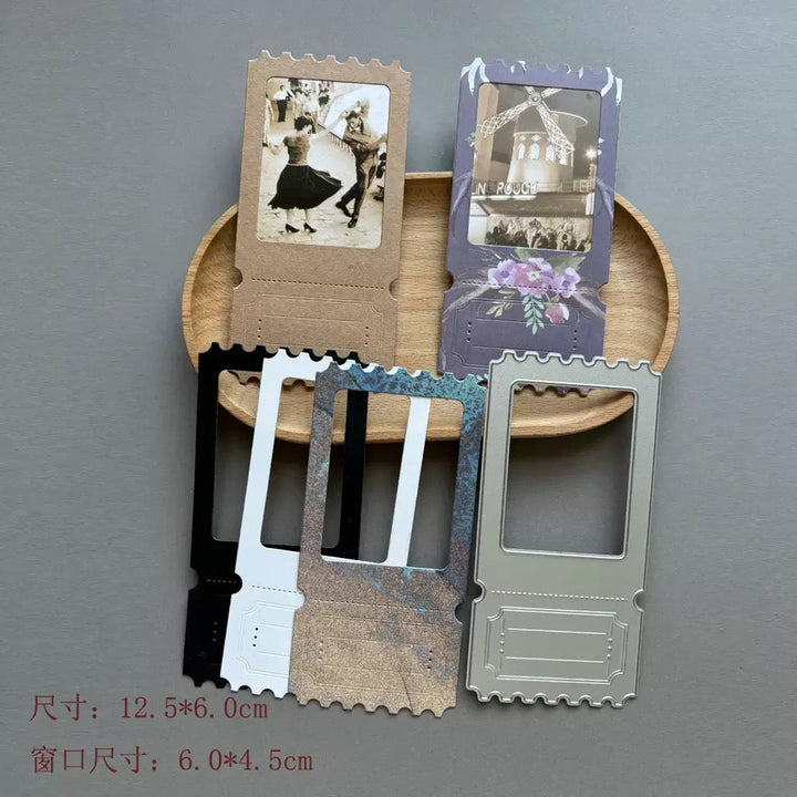 Large Postage Scrapbooking Cutting Die by Wizardi QJ05