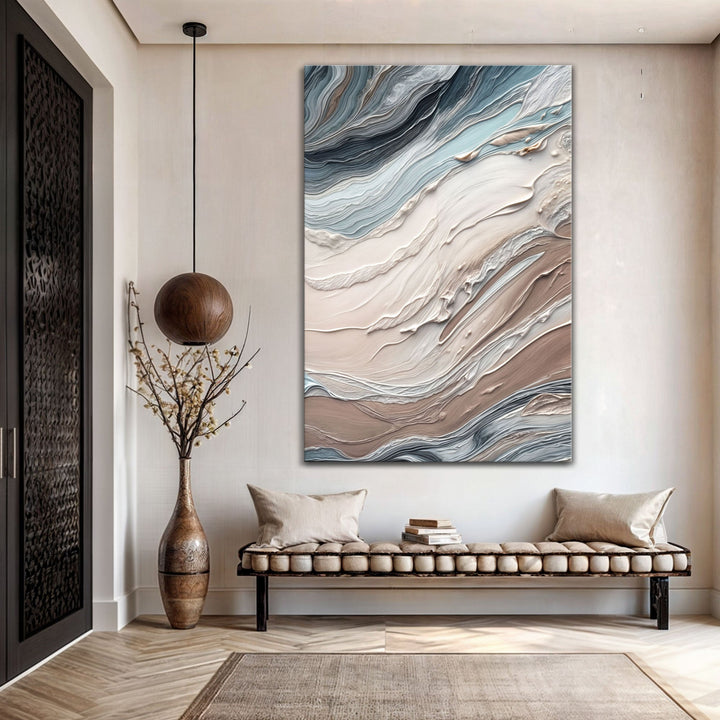 Earth Tone Swirls Wall Art