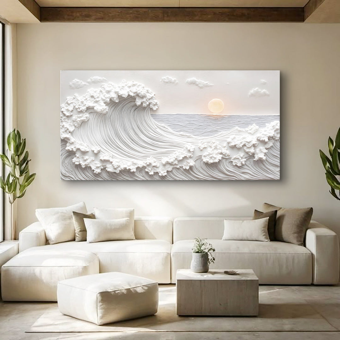 Ocean Waves Abstract Wall Art
