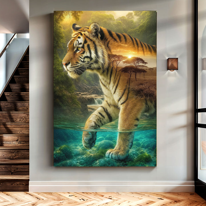 Tiger's Allegory Wall Art