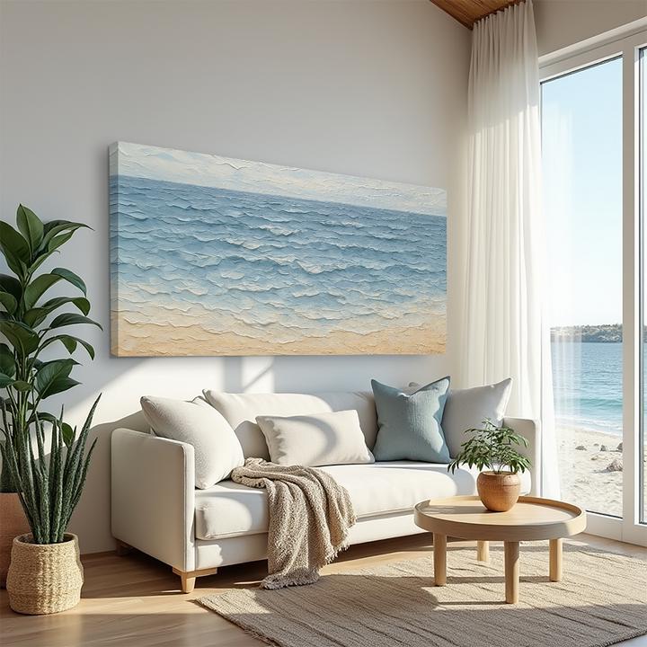 Serene Ocean Wave Coastal Wall Art VI