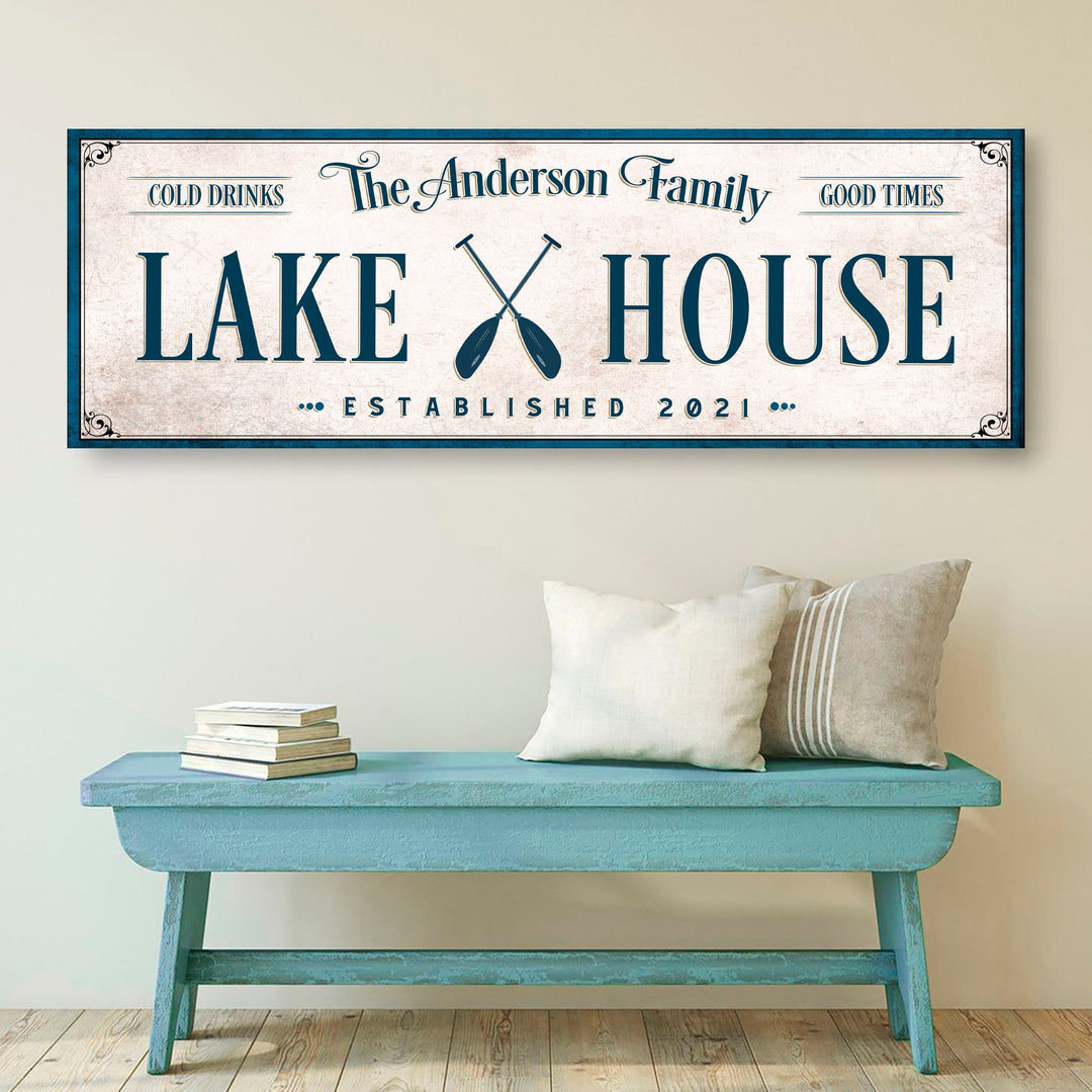 Personalized Lake House Sign IV