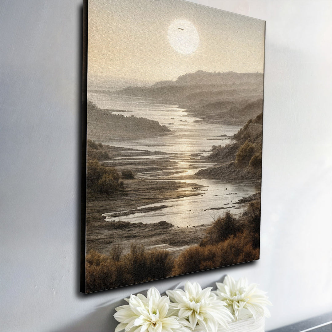 Misty Shores Coastal Impasto Wall Art